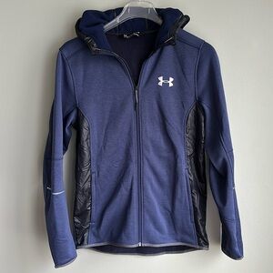 Under Armour Storm Jacket Style 1280754 Fleece Lined Pockets ColdGear Zip Up Men